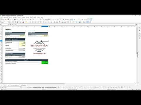 Immoprentice Cashflow Excel - Berechne den Cashflow deiner Immobilien