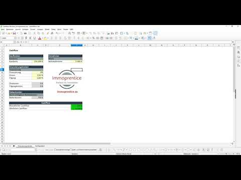 Immoprentice Cashflow Excel - Berechne den Cashflow deiner Immobilien