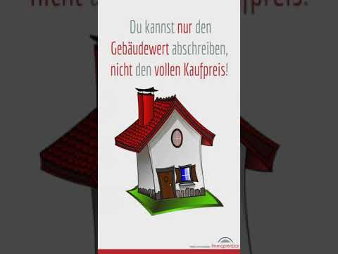 Was muss ich zur AfA Abschreibung von vermieteten Immobilien wissen? #shorts