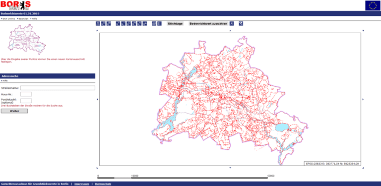 Anleitung zur kostenlosen Ermittlung der Bodenrichtwerte für Berlin (in ...