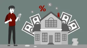 Das Prinzip der Immobilie als Kapitalanlage: du kaufst für wenig eigenes Geld eine Immobilie, die du vermietest und bei der der Mieter über die nächsten Jahrzehnte deinen Kredit bei der Bank abbezahlt.